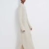 Vetements Loulou Studio | Robe Bisha En Melange De Cachemire Creme