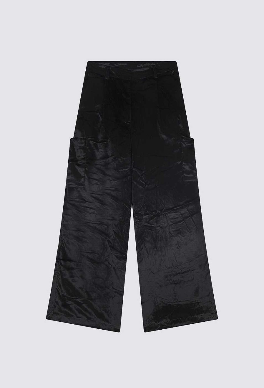 Vetements Loulou Studio | Pantalon Cargo En Velours Luli Noir